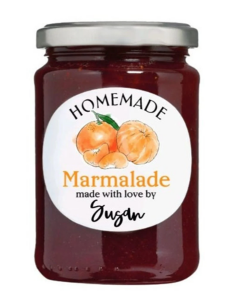 Befőttesüveg címke