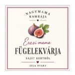 Befőttesüveg címke - füge