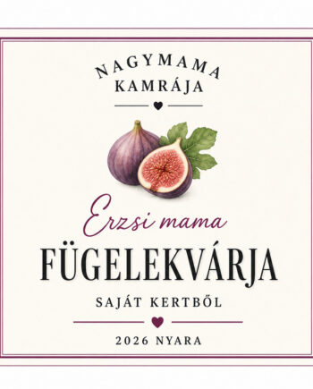 Befőttesüveg címke - füge